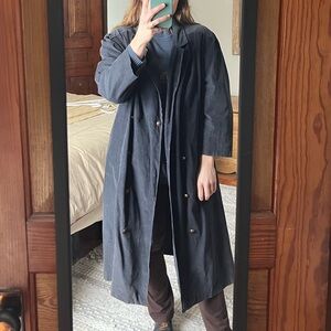 Dany Navy Courdory Trench Coat